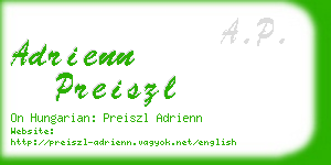 adrienn preiszl business card